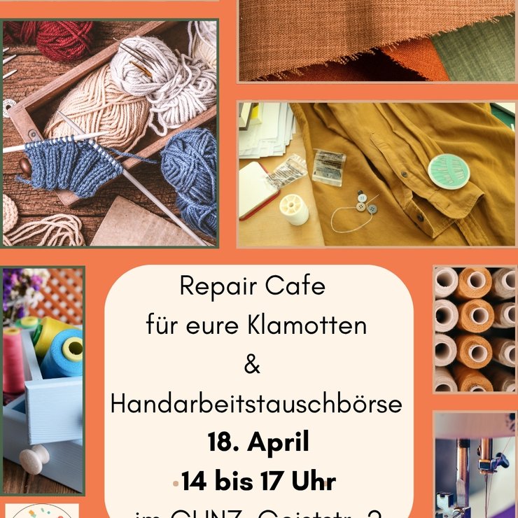 Repair Caf´e für eure Klamotten & Handarbeitstauschbörse